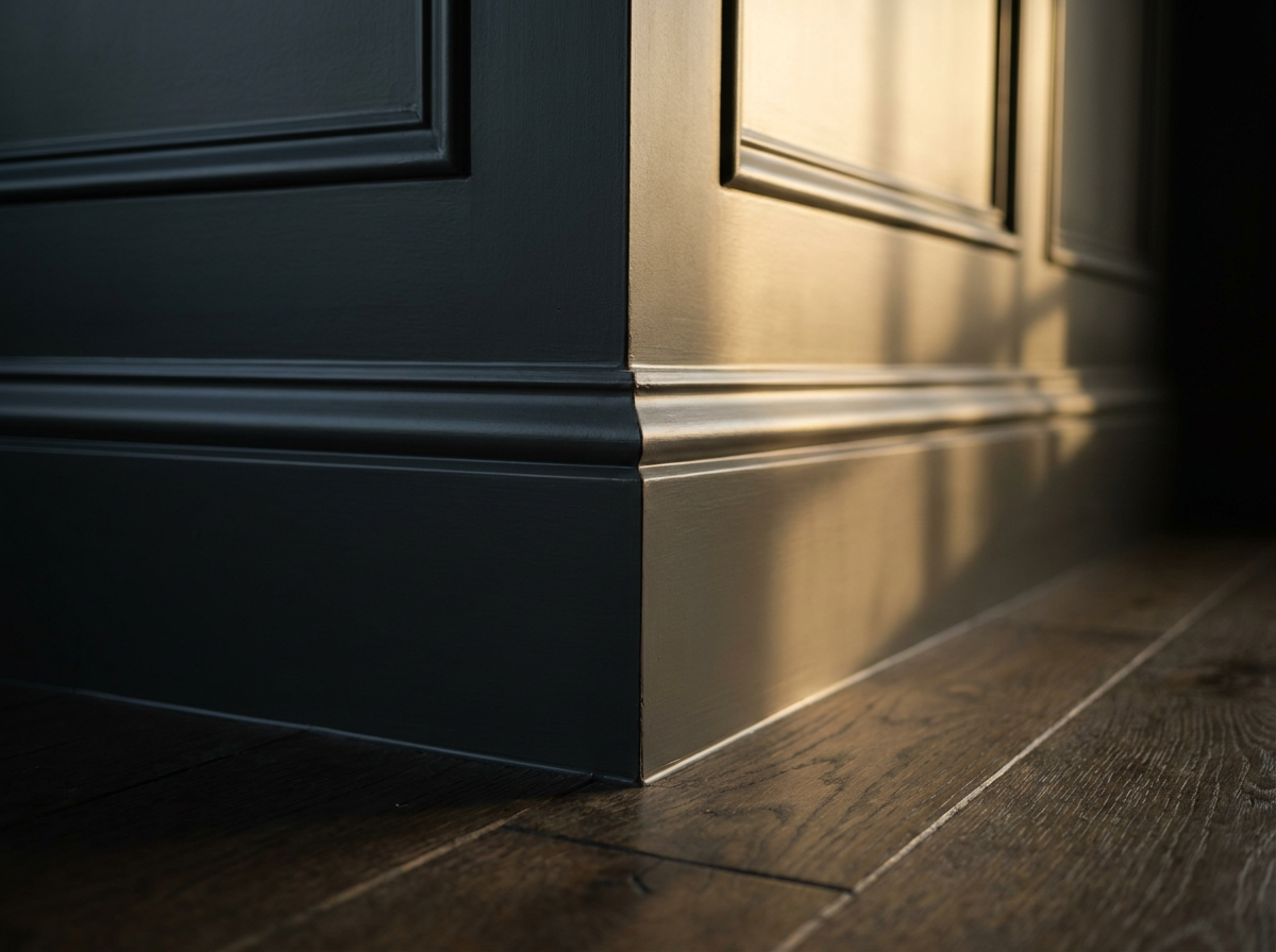 Finish carpentry and baseboard detail